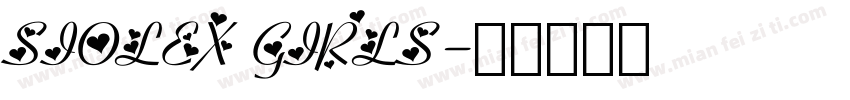 SIOLEX GIRLS字体转换